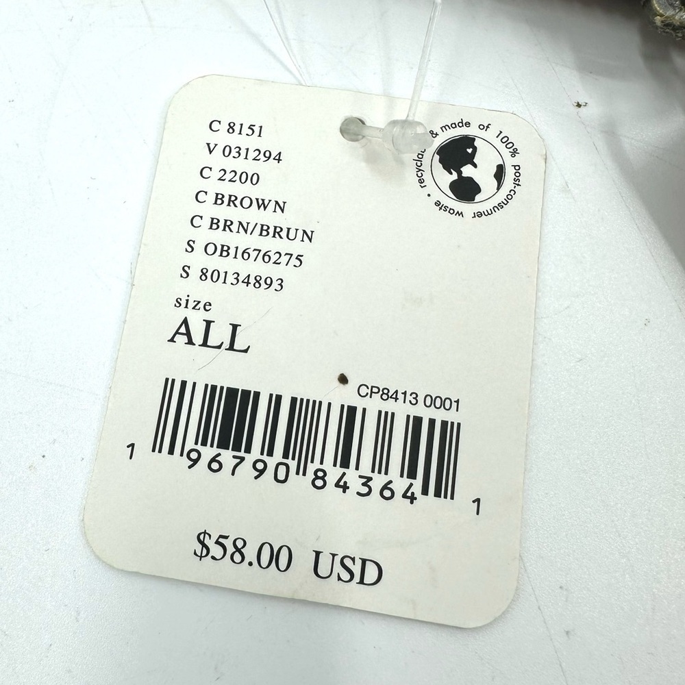 Free People Wallet Vegan Leather Distressed Brown Zip Around Wristlet Clutch NEW - Picture 8 of 11